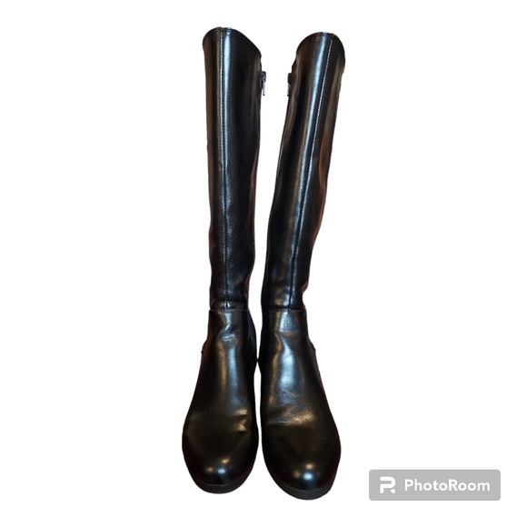 Life Stride Black Nadra High Shaft Wedge Boots NWOB, Size 8 - Picture 5 of 9